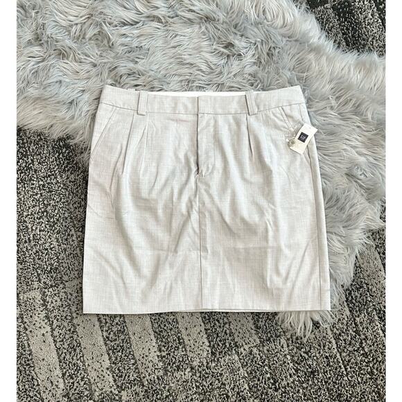 Gap Womens Skirt Gray Pencil Straight High Rise Light Wash Stretch Career Size 6 - Picture 1 of 3